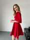 Червона сукня А-силуету з відкритими плечами | 6763860 | фото 2