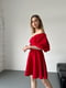 Червона сукня А-силуету з відкритими плечами | 6763860 | фото 5