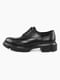 Чорні шкіряні туфлі на шнурівці | 6747904 | фото 2