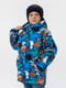 Куртка для хлопчика синя з принтом | 6748044 | фото 3