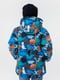 Куртка для хлопчика синя з принтом | 6748044 | фото 5
