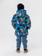 Куртка для хлопчика синя з принтом | 6748044 | фото 7
