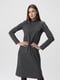 Сіра сукня-светр з довгим рукавом | 6748134 | фото 3