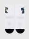 Шкарпетки білі з принтом | 6748201 | фото 5