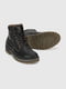 Зимові шкіряні черевики чорного кольору | 6748369 | фото 5