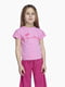 Рожевий комплект: футболка і штани | 6748379 | фото 3