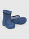Сині гумові чобітки з рельєфною підошвою | 6748470 | фото 2