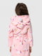 Рожевий халат з капюшоном та принтом | 6748569 | фото 6