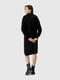 Чорна сукня-худі довжини міді | 6748704 | фото 2