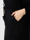 Чорна сукня-худі довжини міді | 6748704 | фото 6