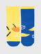 Шкарпетки жовто-сині з принтом | 6748719 | фото 4