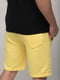 Жовті трикотажні шорти з кишенями | 6748774 | фото 5