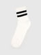 Шкарпетки білі зі смужками | 6748982 | фото 2