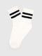 Шкарпетки білі зі смужками | 6748982 | фото 3