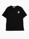 Чорна бавовняна футболка з принтом | 6749151 | фото 7