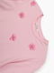 Рожева футболка з пришитими квітками  | 6749170 | фото 7