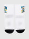 Шкарпетки білі з принтом | 6749196 | фото 5