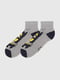 Шкарпетки сірі з принтом | 6749199 | фото 3