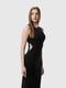 Чорна вечірня сукня з ефектним розрізом | 6749481 | фото 4