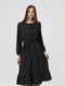 Чорна сукня А-силуету з оборкою | 6749489 | фото 3