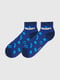 Шкарпетки сині з принтом | 6749512 | фото 3