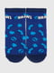Шкарпетки сині з принтом | 6749512 | фото 4