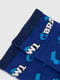 Шкарпетки сині з принтом | 6749512 | фото 5