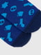 Шкарпетки сині з принтом | 6749512 | фото 6