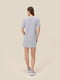 Сіра трикотажна сукня-футболка з написом | 6749562 | фото 5