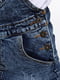 Комбінезон-спідниця джинсовий синій | 6749577 | фото 5