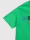Зелена футболка з принтом | 6749872 | фото 4