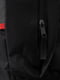 Чорний рюкзак з червоним акцентом | 6750016 | фото 6