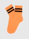 Шкарпетки оранжеві зі смужками | 6750401 | фото 3