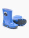 Блакитні гумові чобітки з малюнком і рельєфною підошвою | 6750690 | фото 2