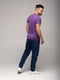 Фіолетова бавовняна футболка з принтом | 6750812 | фото 5