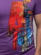 Фіолетова бавовняна футболка з принтом | 6750812 | фото 6