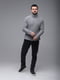 Сірий светр з коміром-гльф | 6750815 | фото 3