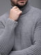 Сірий светр з коміром-гльф | 6750815 | фото 6