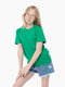 Зелена футболка з бавовни | 6750818 | фото 3