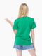 Зелена футболка з бавовни | 6750818 | фото 6