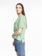Зелена бавовняна футболка з принтом | 6750831 | фото 3