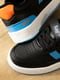 Кросівки чорні з блакитними вставками та перфорацією | 6747956 | фото 3
