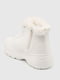 Зимові білі черевики на штучному хутрі | 6748213 | фото 4