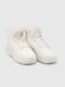 Зимові білі черевики на штучному хутрі | 6748213 | фото 7