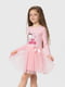 Рожева сукня з відрізною спідницею та принтом | 6748590 | фото 2