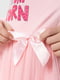Рожева сукня з відрізною спідницею та принтом | 6748590 | фото 3
