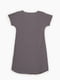Темно-сіра бавовняна сукня-футболка | 6748772 | фото 2