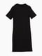 Чорна сукня-футболка з комірцем сорочкового типу | 6748943 | фото 7