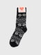 Чорні шкарпетки з принтом (36-40 р.) | 6749141 | фото 2