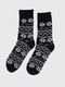 Чорні шкарпетки з принтом (36-40 р.) | 6749141 | фото 3